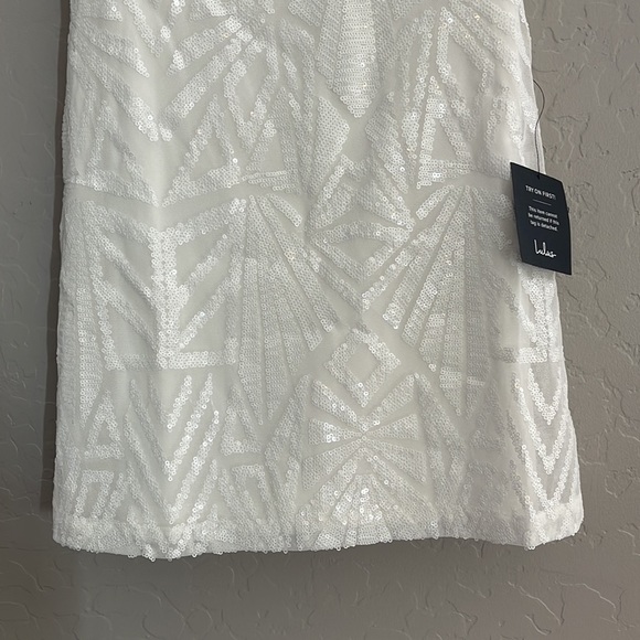 Lulus white sequin dress- Valentines Day! - Picture 3 of 3